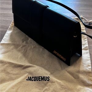 Jacquemus Black Leather Crossbody Bag